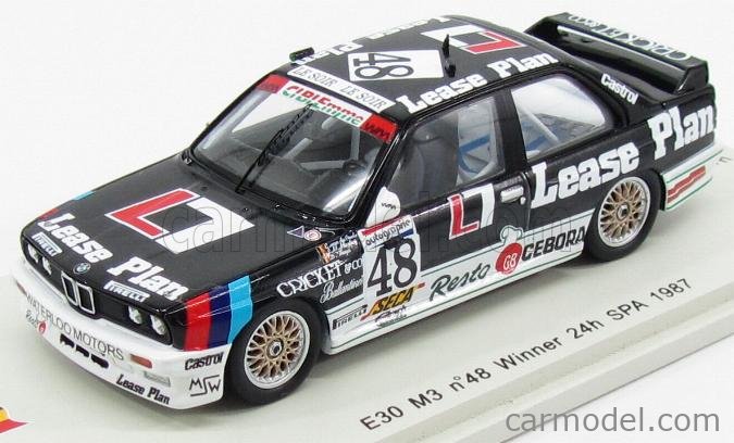 BMW - 3-SERIES M3 (E30) LEASE PLAN N 48 WINNER 24h SPA 1987 E.VAN DE POELE  - J.M.MARTIN - D.THEYS