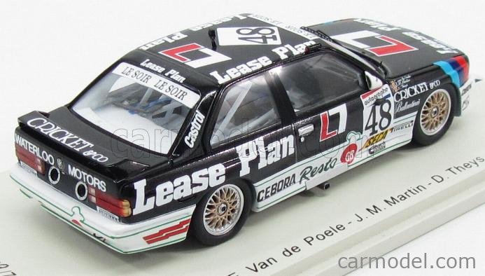 BMW - 3-SERIES M3 (E30) LEASE PLAN N 48 WINNER 24h SPA 1987 E.VAN DE POELE  - J.M.MARTIN - D.THEYS