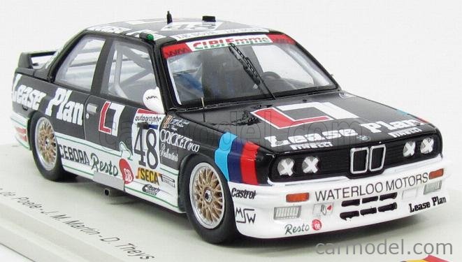 BMW - 3-SERIES M3 (E30) LEASE PLAN N 48 WINNER 24h SPA 1987 E.VAN DE POELE  - J.M.MARTIN - D.THEYS