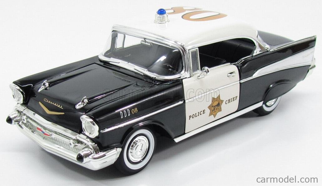 LUCKY-DIECAST LDC92107POL Scale 1/18 | CHEVROLET CHEVY BEL AIR POLICE ...