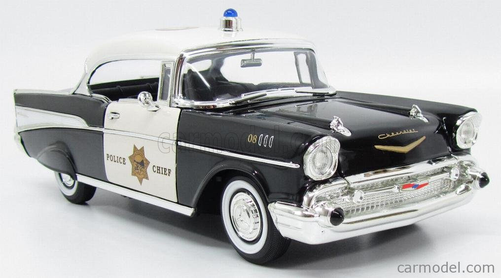 LUCKY-DIECAST LDC92107POL Scale 1/18 | CHEVROLET CHEVY BEL AIR POLICE ...