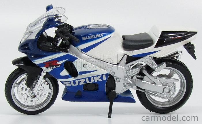 Suzuki Gsx R750 1985 Blue White Met BURAGO 1:18 BU51008 