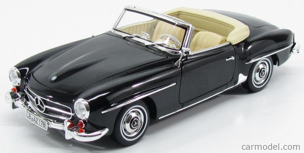 NOREV 183538 Scale 1/18 | MERCEDES BENZ SL-CLASS 190SL SPIDER 1957 BLACK