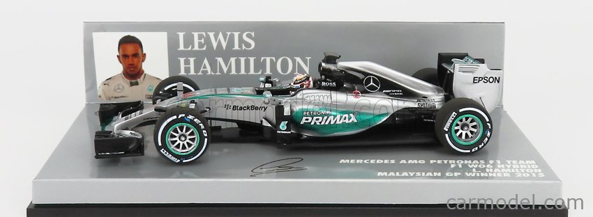 MERCEDES GP - F1 W06 AMG PETRONAS HYBRID N 44 WINNER MALAYSIAN GP LEWIS  HAMILTON 2015 WORLD CHAMPION