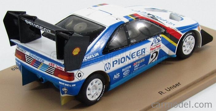 Spark Model 43pp89 Scale 143 Peugeot 405 Turbo 16 N 2 Winner Rally Pikes Peak 1989 Runser 6671