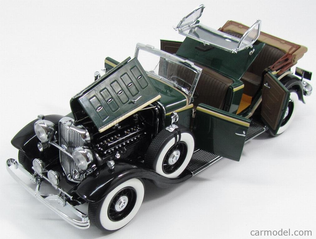 SUN-STAR 06165 Scale 1/18 | LINCOLN KB SPIDER OPEN 1932 GREEN