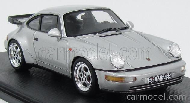 SPARK-MODEL S4475 Scale 1/43 | PORSCHE 964 TURBO 3.6 COUPE 1992 SILVER