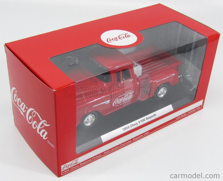 Coca-Cola 1955 Chevy 5100 Stepside PICK-UP 1:43 Motorcity Classics 435683 