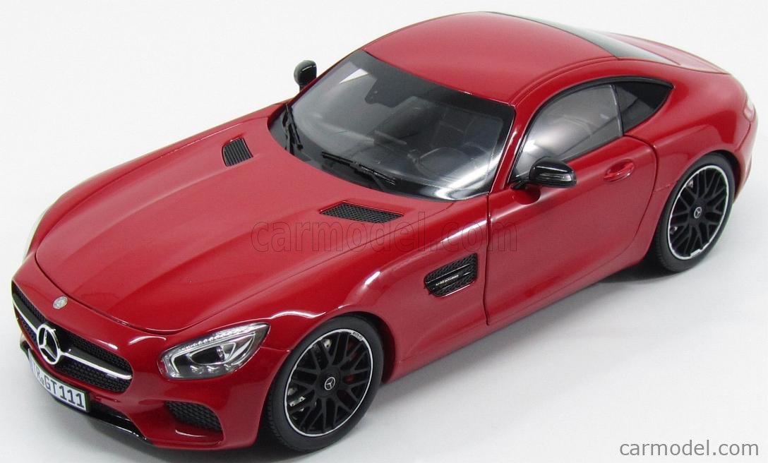 2015 MERCEDES AMG GT RED 1/18 DIECAST MODEL CAR BY NOREV 183496 