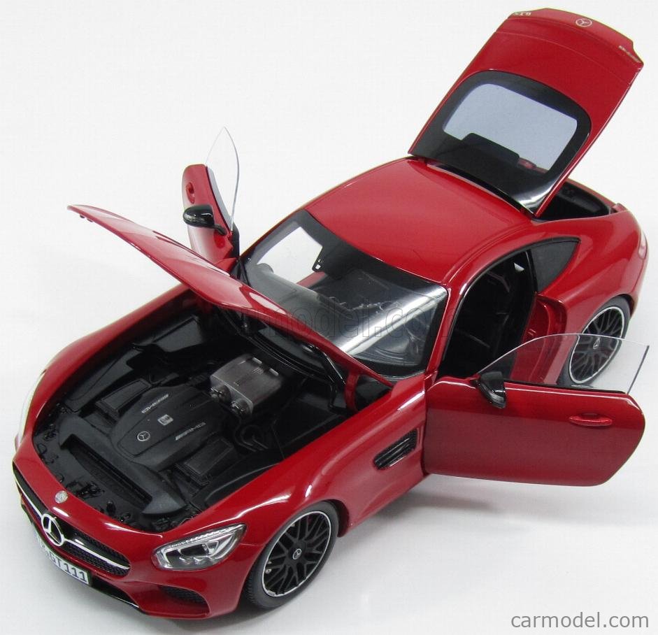 2015 MERCEDES AMG GT RED 1/18 DIECAST MODEL CAR BY NOREV 183496 