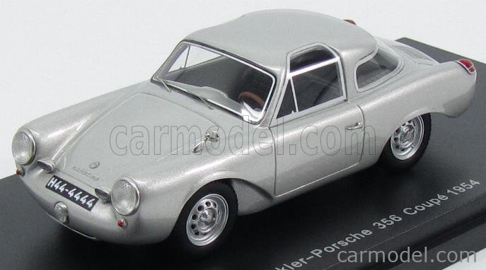 BoS-MODELS BOS43770 Scale 1/43 | PORSCHE GLOCKLER 356 COUPE 1954 SILVER