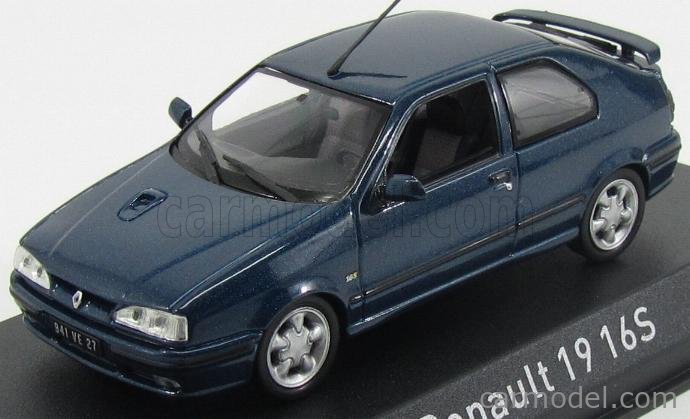 Norev Scale 1 43 Renault R19 16s 1992 Blue