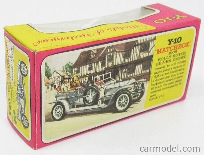 MATCHBOX Y10 Scale 1/43 | ROLLS ROYCE SILVER GHOST 1906 YELLOW MET