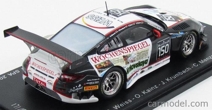 SPARK-MODEL SB101 Scale 1/43 | PORSCHE 911 997-2 TEAM MANTHEY N 150 24h ...