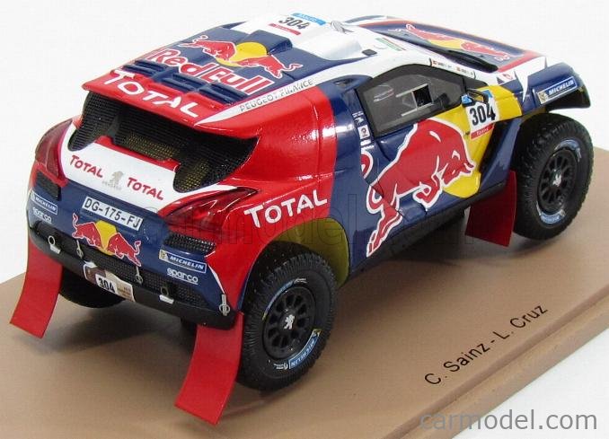 SPARK-MODEL S4455 Masstab: 1/43 | PEUGEOT 2008 DKR RED BULL N 304 RALLY ...