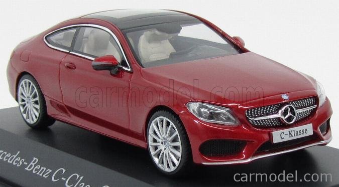 1:43 Kyosho Mercedes clase C Coupé c205 hyacinth red metalizado dealer versión