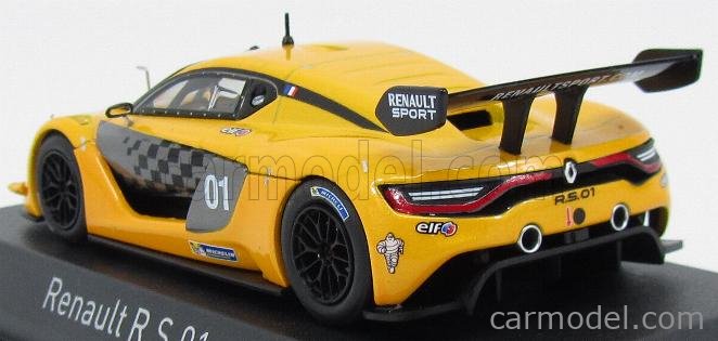 Norev 1/43 Renault RS 01 2015 Jaune - Modèle D'occasion Très Bon état