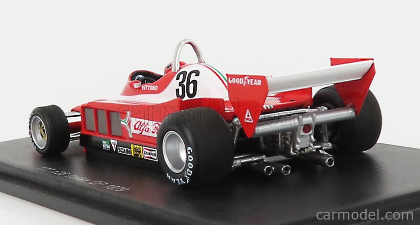 Formel 1 Auto 1:43 kompatibel mit ALFA Romeo 177 # 36 BRAMBILLA GP Italien 1979 OPO 10 FD100 