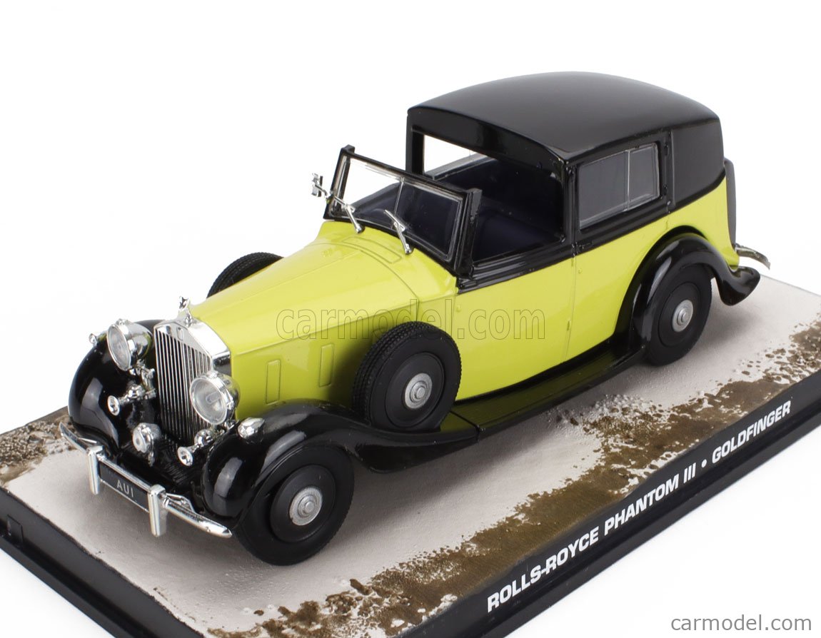 Corgi TY95609 - James Bond 007 Rolls Royce Goldfinger - Noir Et Jaune - Occasion
