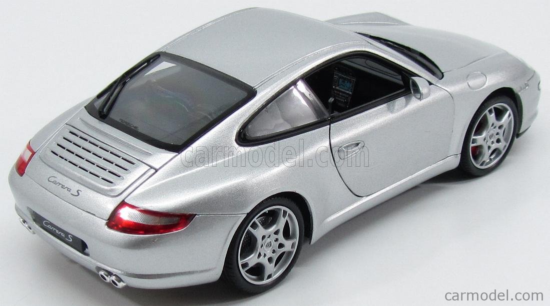 ミニカー Welly 1/18 Porsche 911 Carrera S Welly 1:18 Porsche 911 (997) Carrera S Coupe silver 18004W
