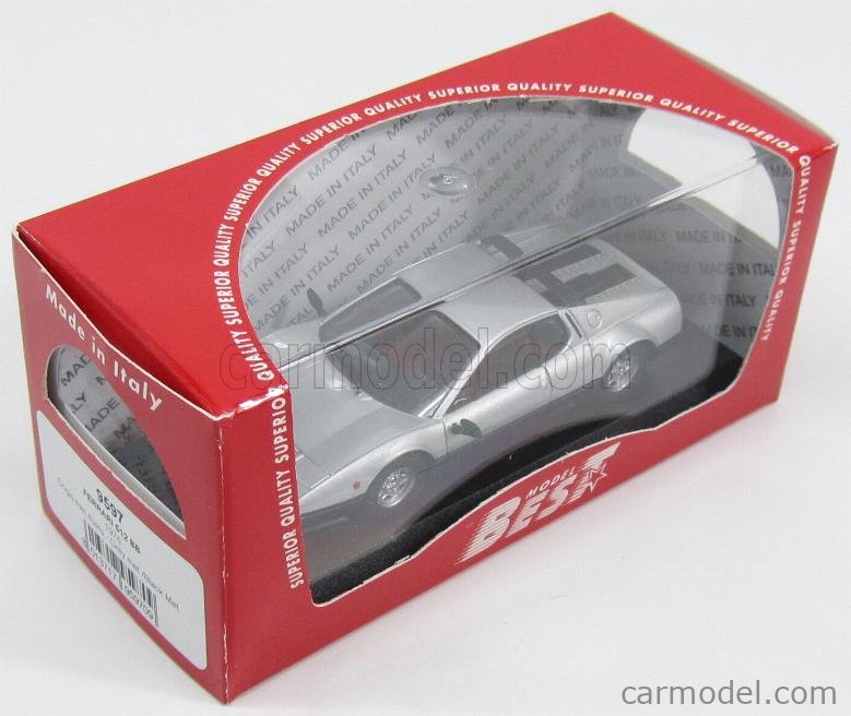 BEST-MODEL 9597 Scale 1/43 | FERRARI 512BB 1976 SILVER BLACK