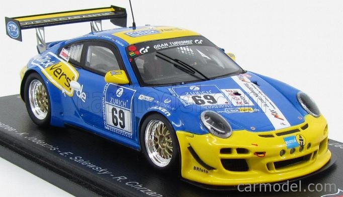 Details about   Porsche 911 997-2 Gt3 Cup Team Click Vers.De Nurburgring 2015 Spark 1:43 SG204 M 