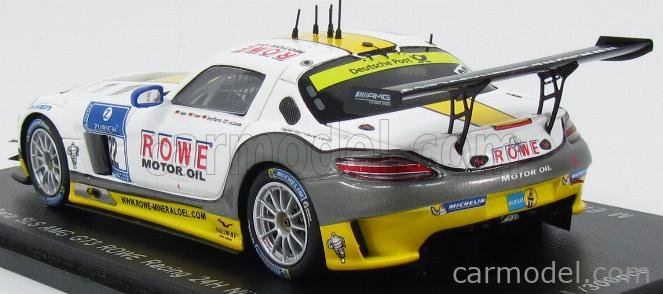 Rowe Racing Sls Amg SPARK-MODEL SG192 Scale 1/43 | MERCEDES BENZ SLS AMG GT3 TEAM ROWE ...