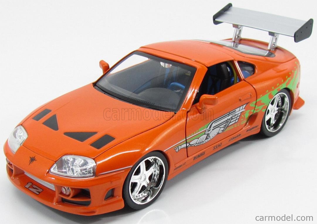 1:18 Jada Toyota Supra Fast & Furious Brian orange 
