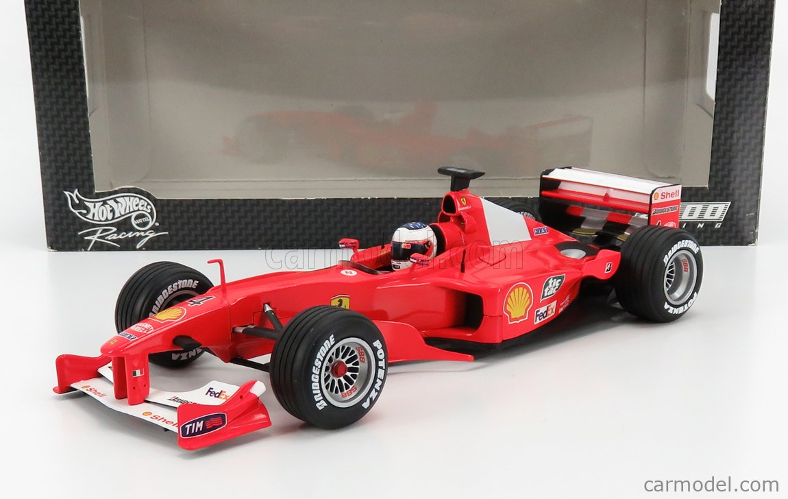 HotWheels 1:18 Rubens Barrichello Ferrari F1-2000 #4 Die-Cast Model 
