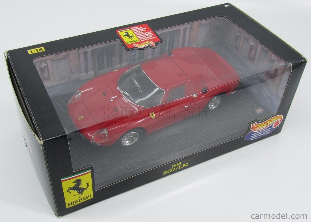 MATTEL HOT WHEELS 23914-B Scale 1/18 | FERRARI 250LM 1964 - BLACK ...