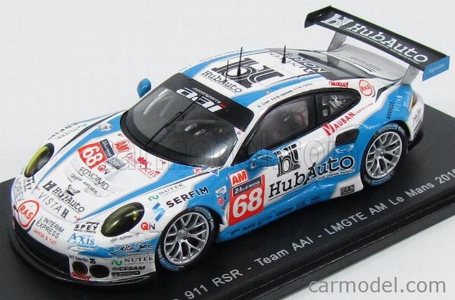 Miniature Porsche 911 1/43 Spark RSR-19 No. Prougeon Competition 24h Le Mans 2023 1