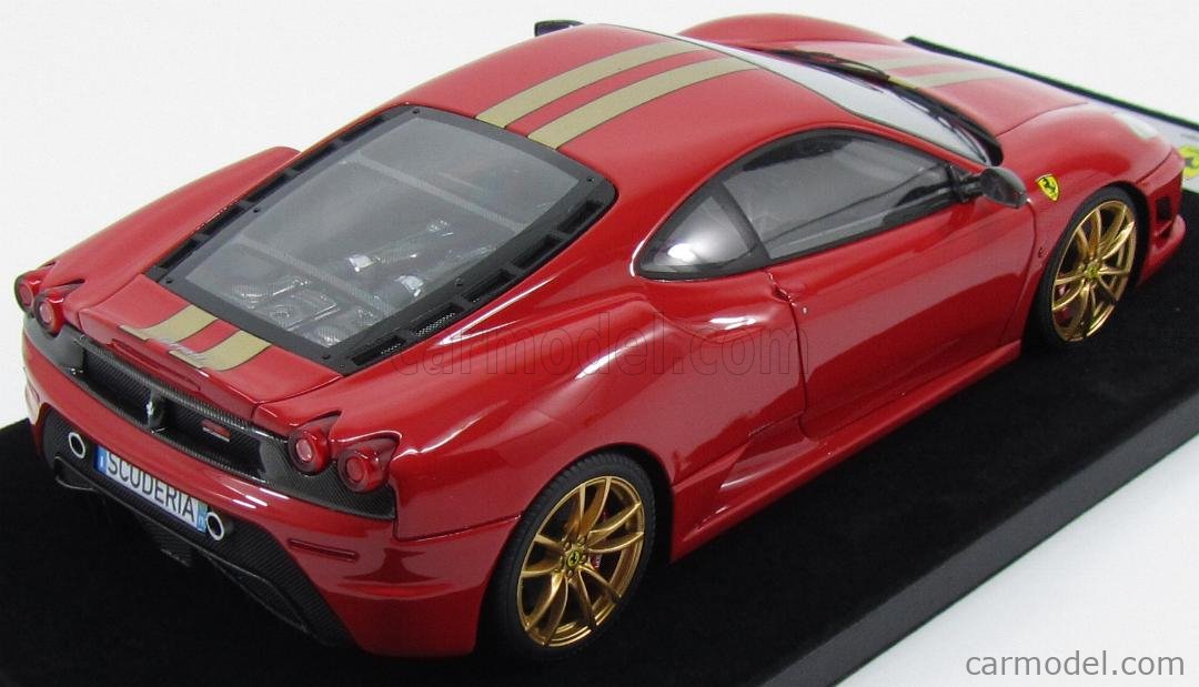LOOKSMART LS18 03V Escala 1 18 FERRARI F430 SCUDERIA 2007 GOLD 