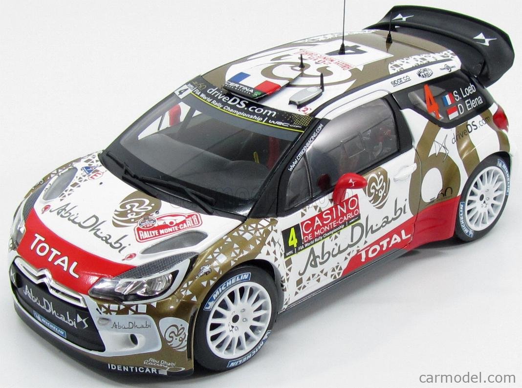 NOREV 181538 Scale 1/18 | CITROEN DS3 WRC N 4 8th RALLY MONTECARLO 2015 ...