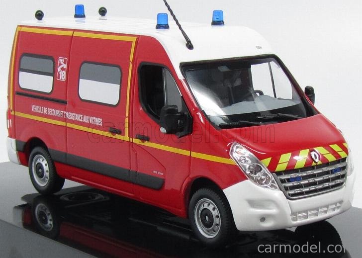 NOREV RENAULT MASTER Sapeurs Pompiers VSAB (Phase 1) en Rouge au 1:43 en Boite EUR 79,99 - FR