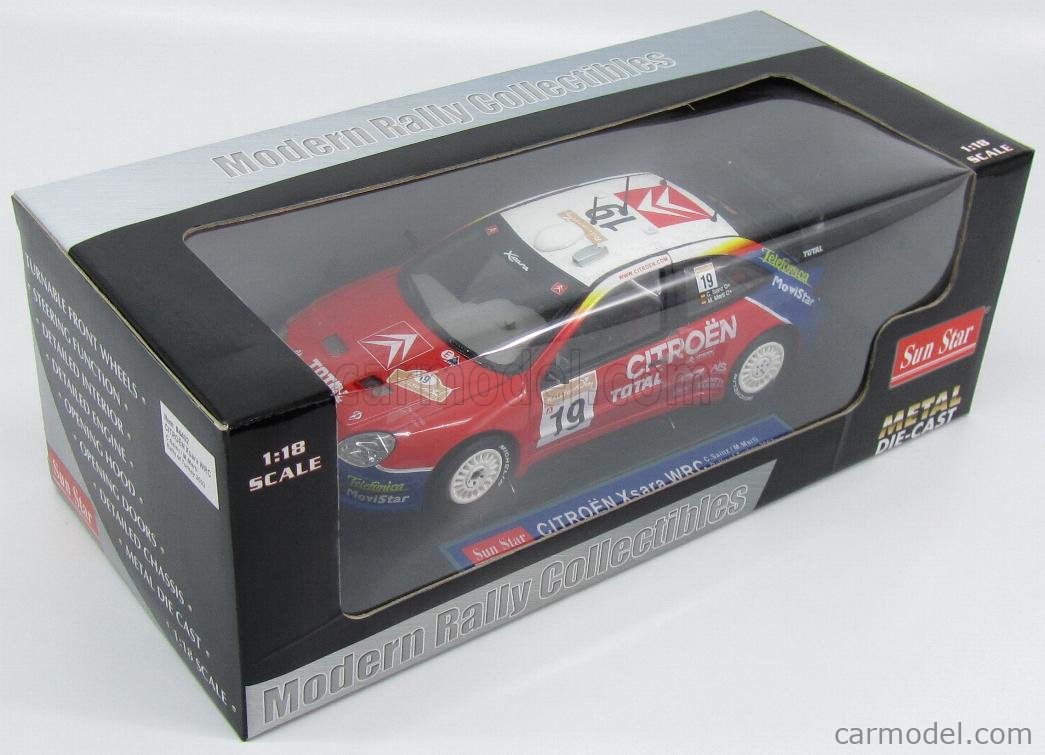 SUN-STAR 04402 Scale 1/18 | CITROEN XSARA WRC N 19 RALLY TURKEY 2003 C ...