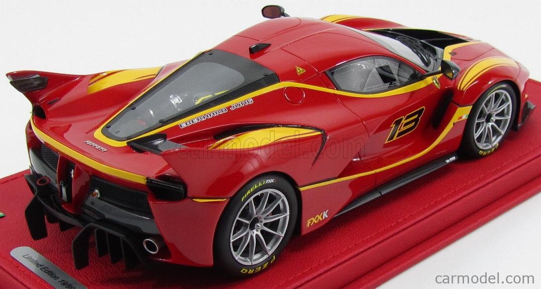 BBR-MODELS P18119F Scale 1/18 | FERRARI FXX-K N 13 2015 ROSSO CORSA - RED  YELLOW