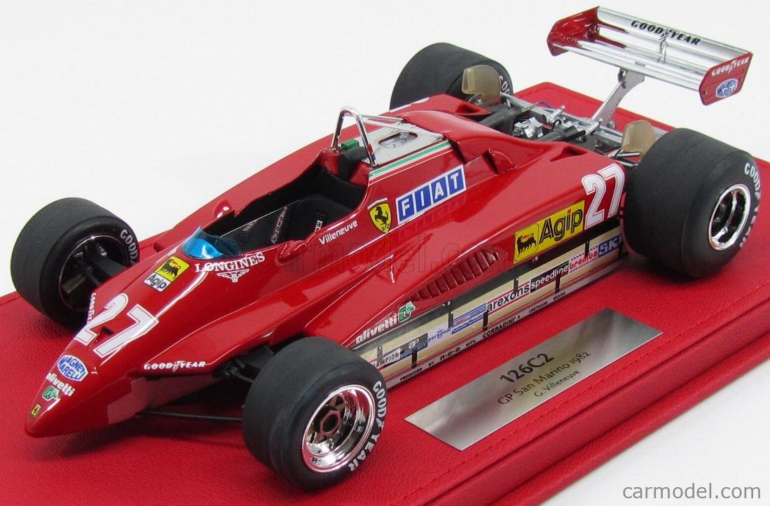 FERRARI 126 C2 GP LONG BEACH 1982 G. VILLENEUVE BRUMM R272 1:43 of