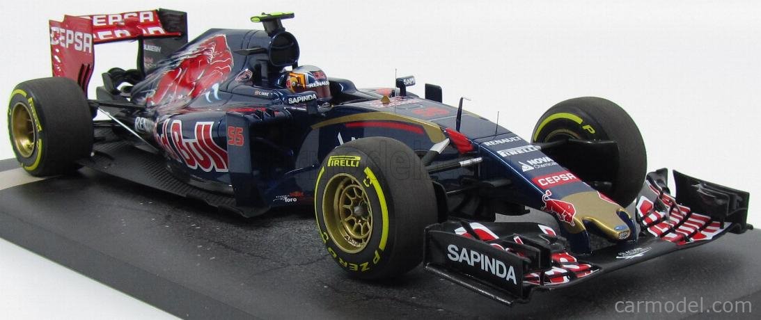 MINICHAMPS 117150055 Scale 1/18 | TORO ROSSO F1 STR10 N 55 SEASON 2015 C. SAINZ BLUE RED GOLD