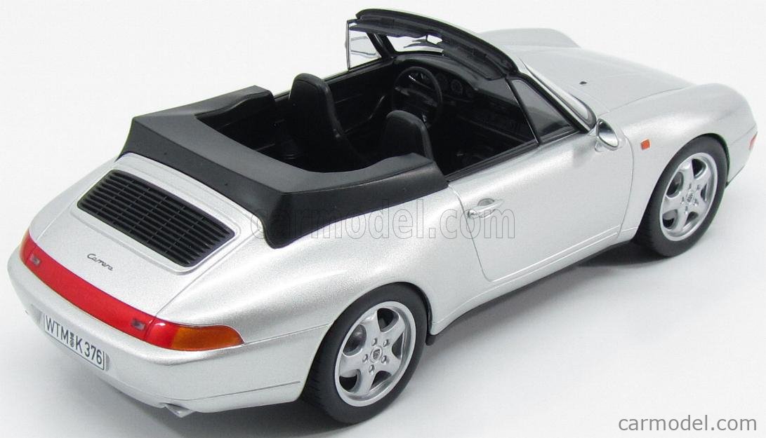 NOREV 187592 Scale 1/18 | PORSCHE 911 993 CABRIOLET 1994 SILVER