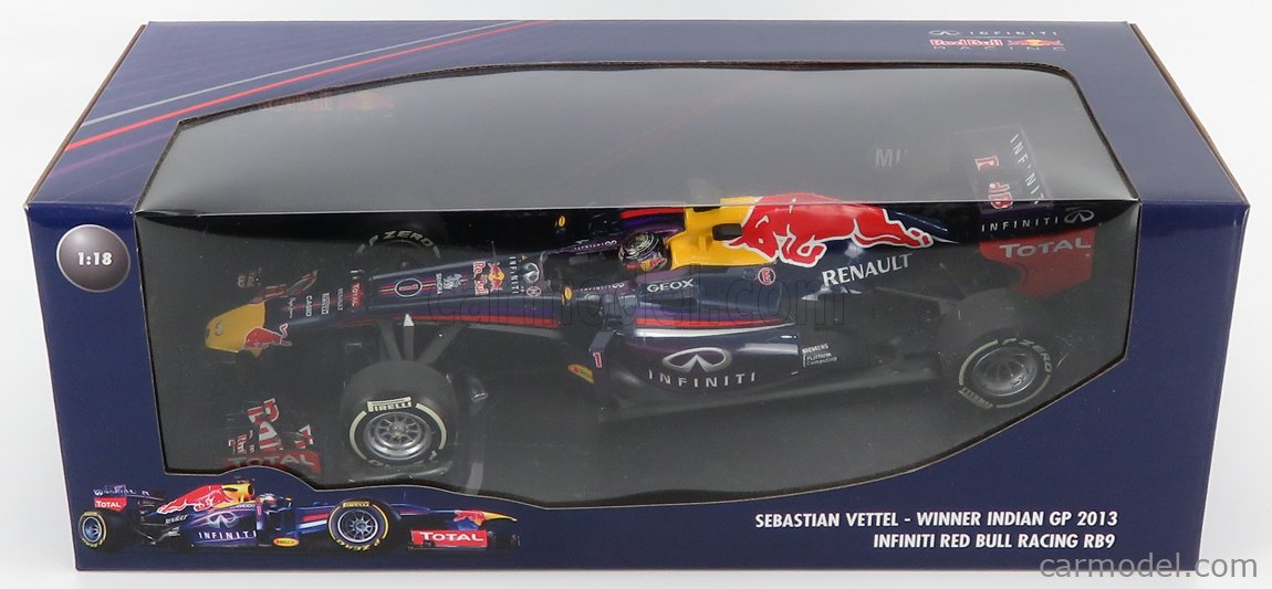 RED BULL - F1 RB9 TEAM INFINITI RED BULL N 1 SEBASTIAN VETTEL WINNER INDIAN  GP 2013 WORLD CHAMPION