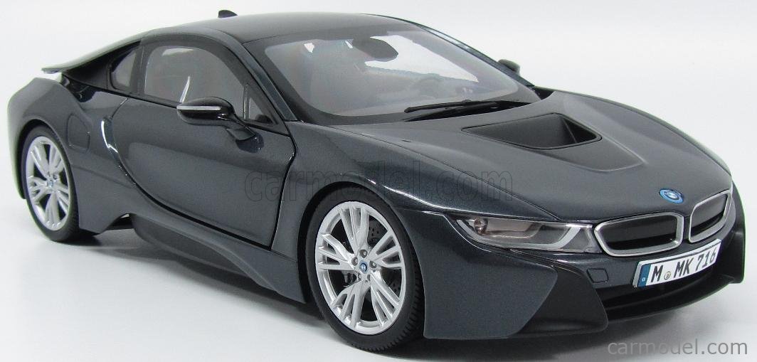 PARAGON-MODELS 97082 Scale 1/18 | BMW i8 HYBRID 2015 SOPHISTO GREY MET ...