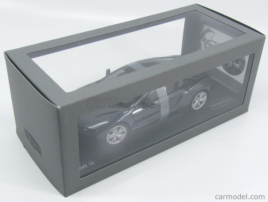 PARAGON-MODELS 97082 Scale 1/18 | BMW i8 HYBRID 2015 SOPHISTO GREY MET ...