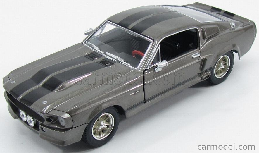 GREENLIGHT 18220 Scale 1/24  FORD USA MUSTANG SHELBY GT500E 1967 - ELEANOR - FUORI IN 60 SECONDI - GONE IN SIXTY SECONDS GREY MET BLACK