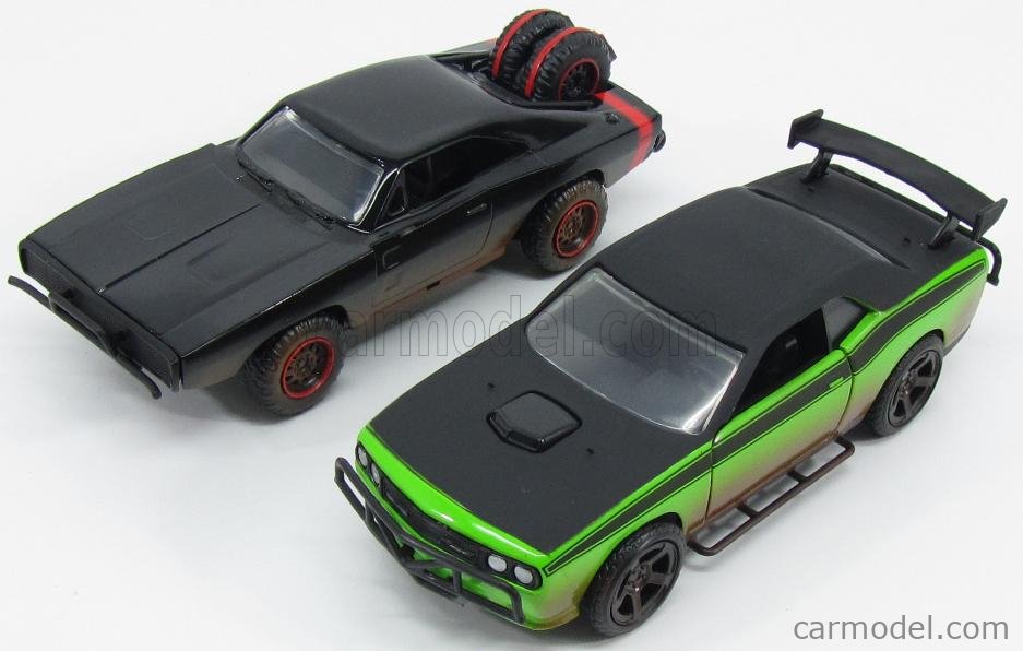 DODGE SET 2X DOM S DODGE CHARGER R T OFFROAD 1970 LETTY S CHALLENGER SRT8 OFF ROAD 2008 FAST FURIOUS 7