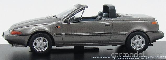 PremiumX Volvo 480 Turbo Cabrio Grau 1986-1995 limitiert 1 von 504 Triple 9 1/43 Modell Auto mit individiuellem Wunschkennzeichen 