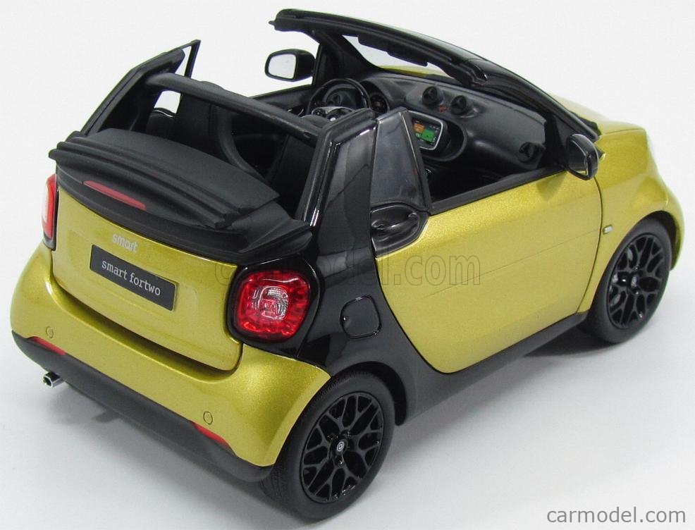 NOREV B66960289 Scale 1/18 | SMART FORTWO CABRIOLET 2015 YELLOW
