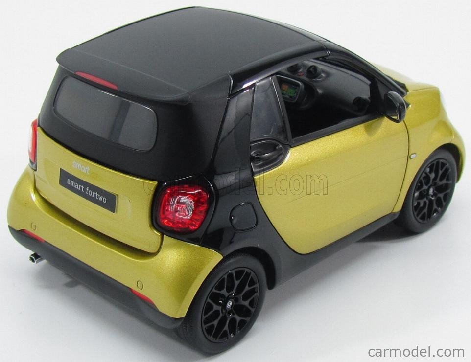 NOREV B66960289 Scale 1/18 | SMART FORTWO CABRIOLET 2015 YELLOW