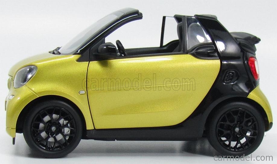 希少　smart fortwo cabrio ミニカー NOREV B66960289 Scale 1/18 | SMART FORTWO CABRIOLET 2015 YELLOW