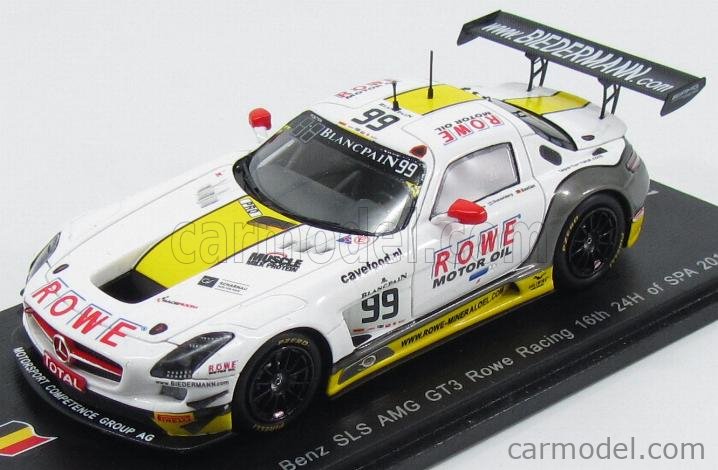 Rowe Racing Sls Amg SPARK-MODEL SB107 Scale 1/43 | MERCEDES BENZ SLS AMG GT3 TEAM ROWE ...