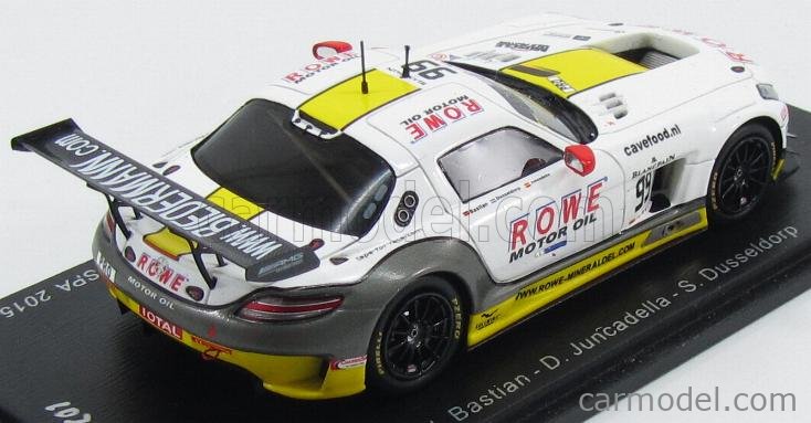 Diecast model cars Mercedes SLS 1/43 Spark AMG GT3 No.62 AMG Customer Sports 24h Spa 2013 /A